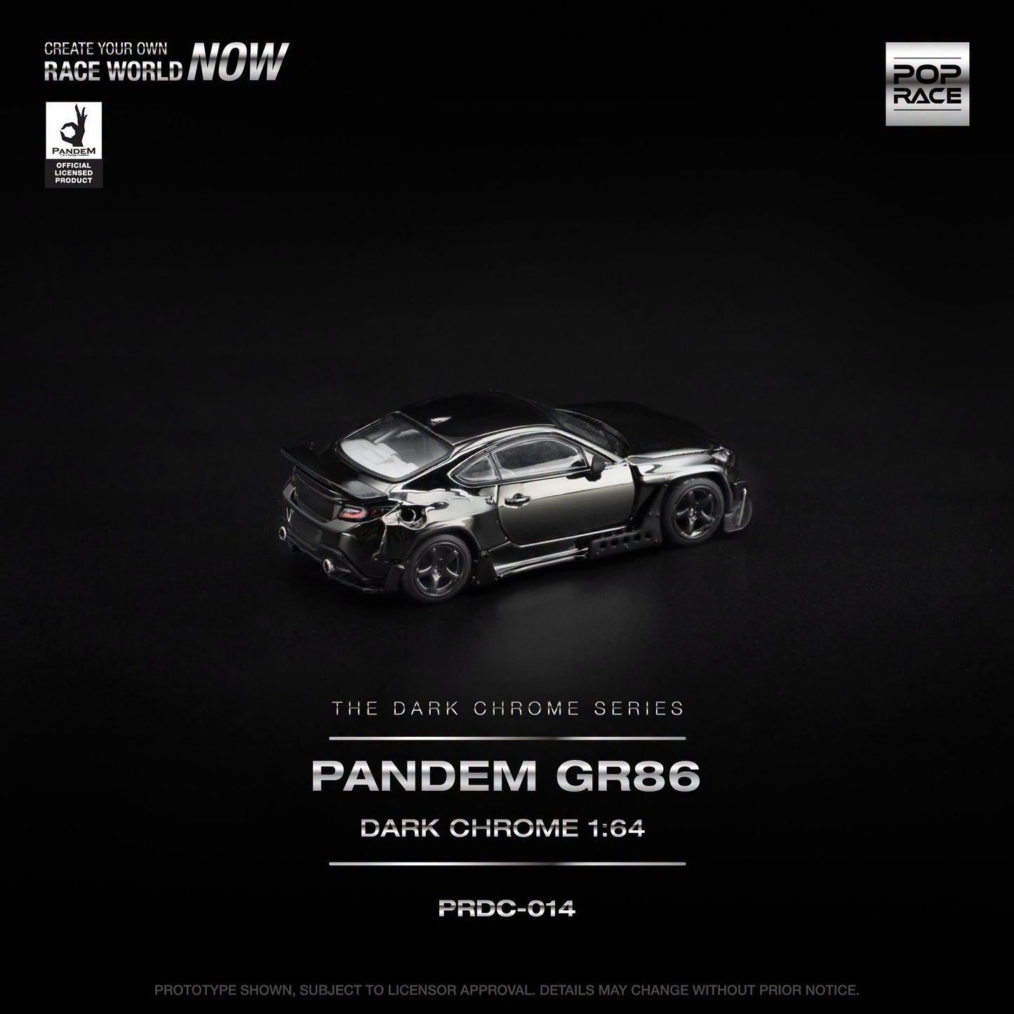 *Pre-Order* Pop Race - PRDC014 Pandem GR86 Dark Chrome