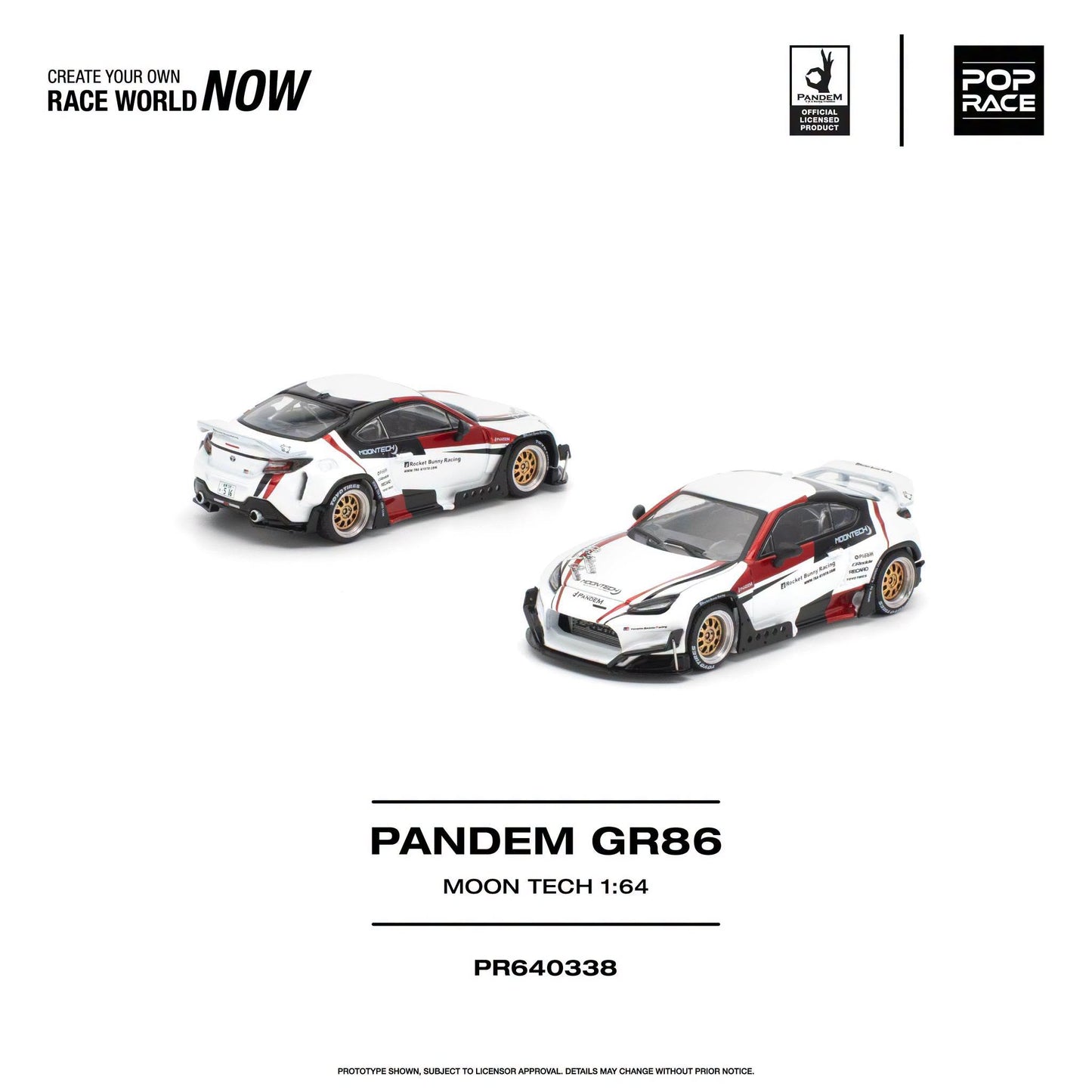 *Pre-Order* Pop Race - PR640338 Pandem GR86 MOONTECH