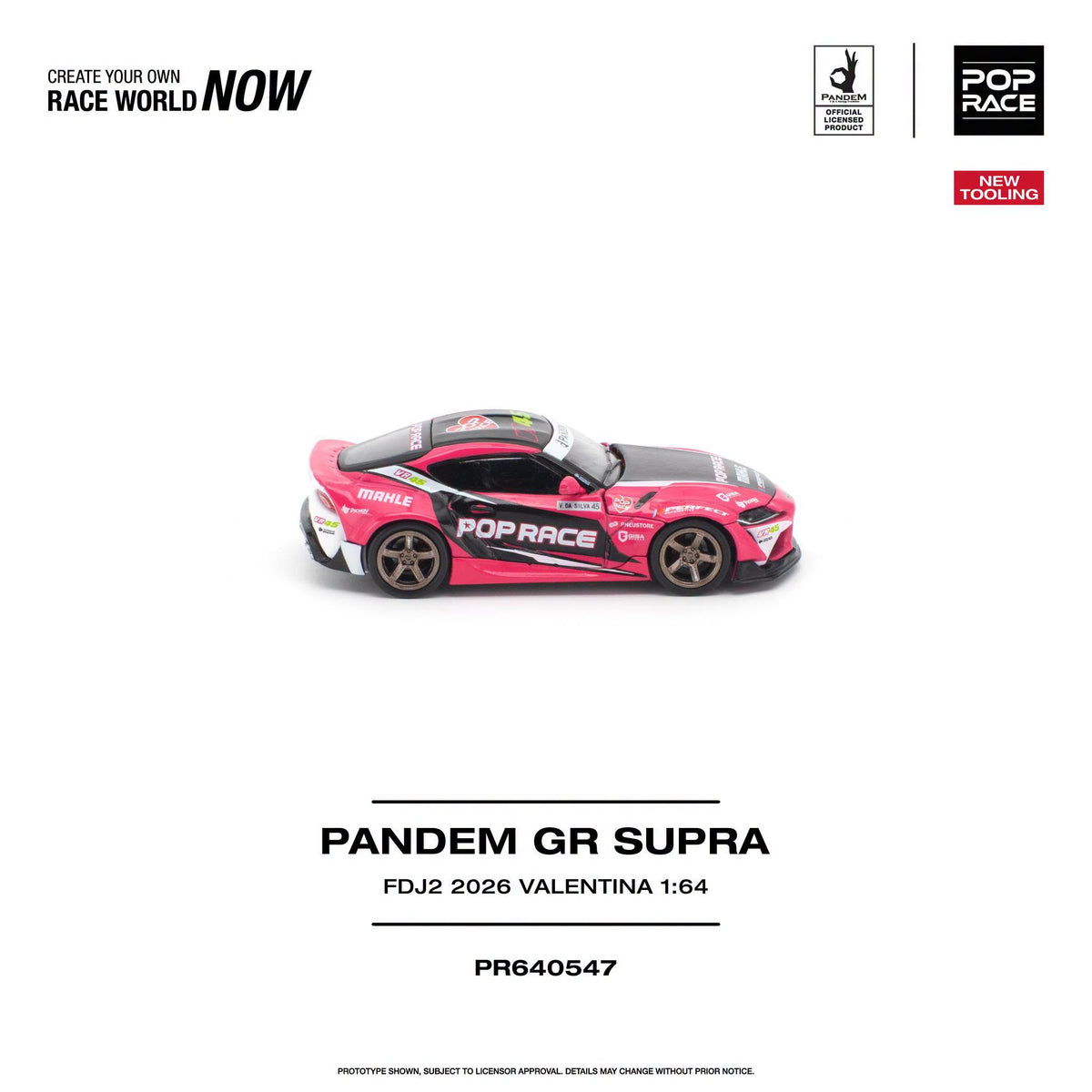 *Pre-Order* Pop Race - PR640547 Pandem GR Supra FDJ2 VALENTINA PIAZ