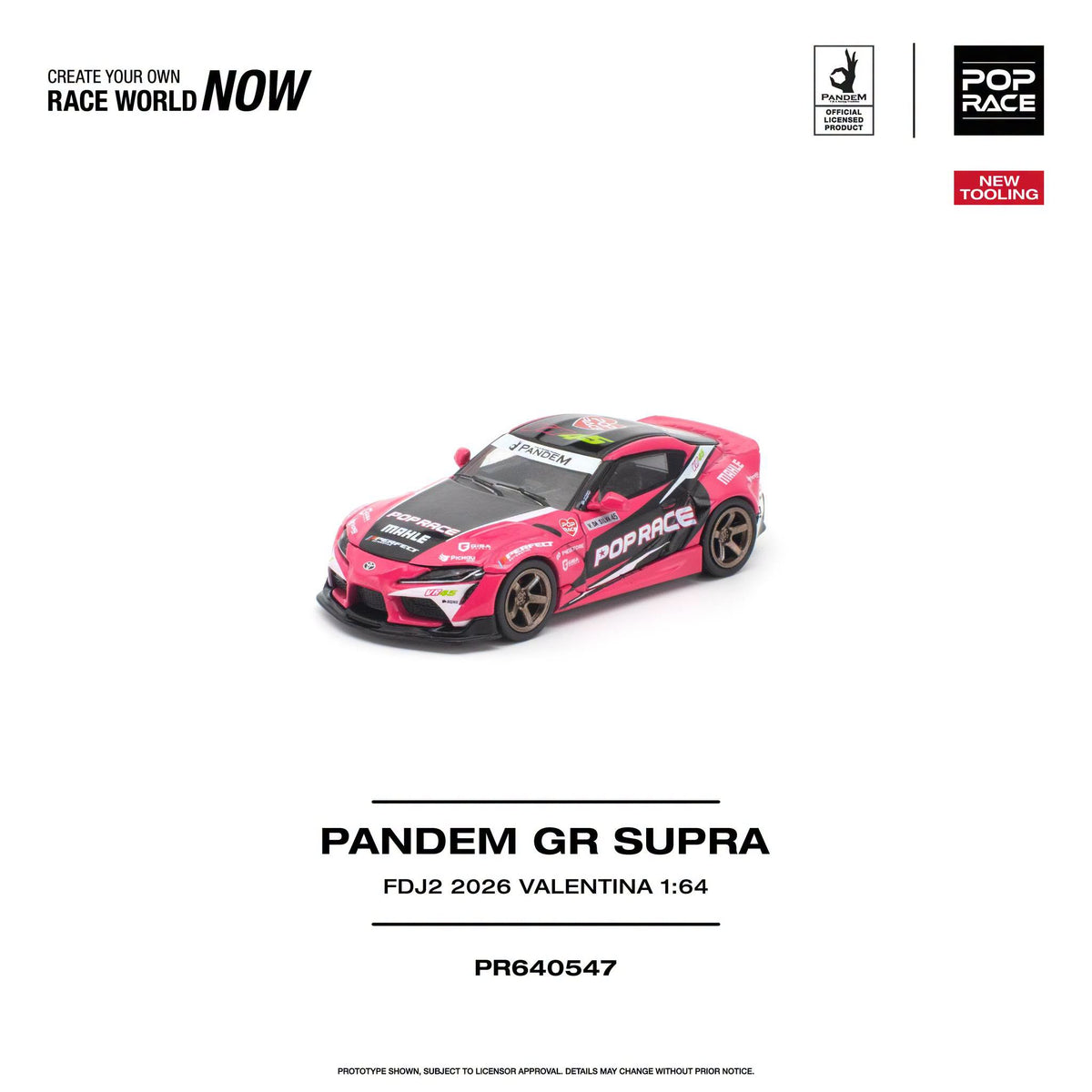 *Pre-Order* Pop Race - PR640547 Pandem GR Supra FDJ2 VALENTINA PIAZ