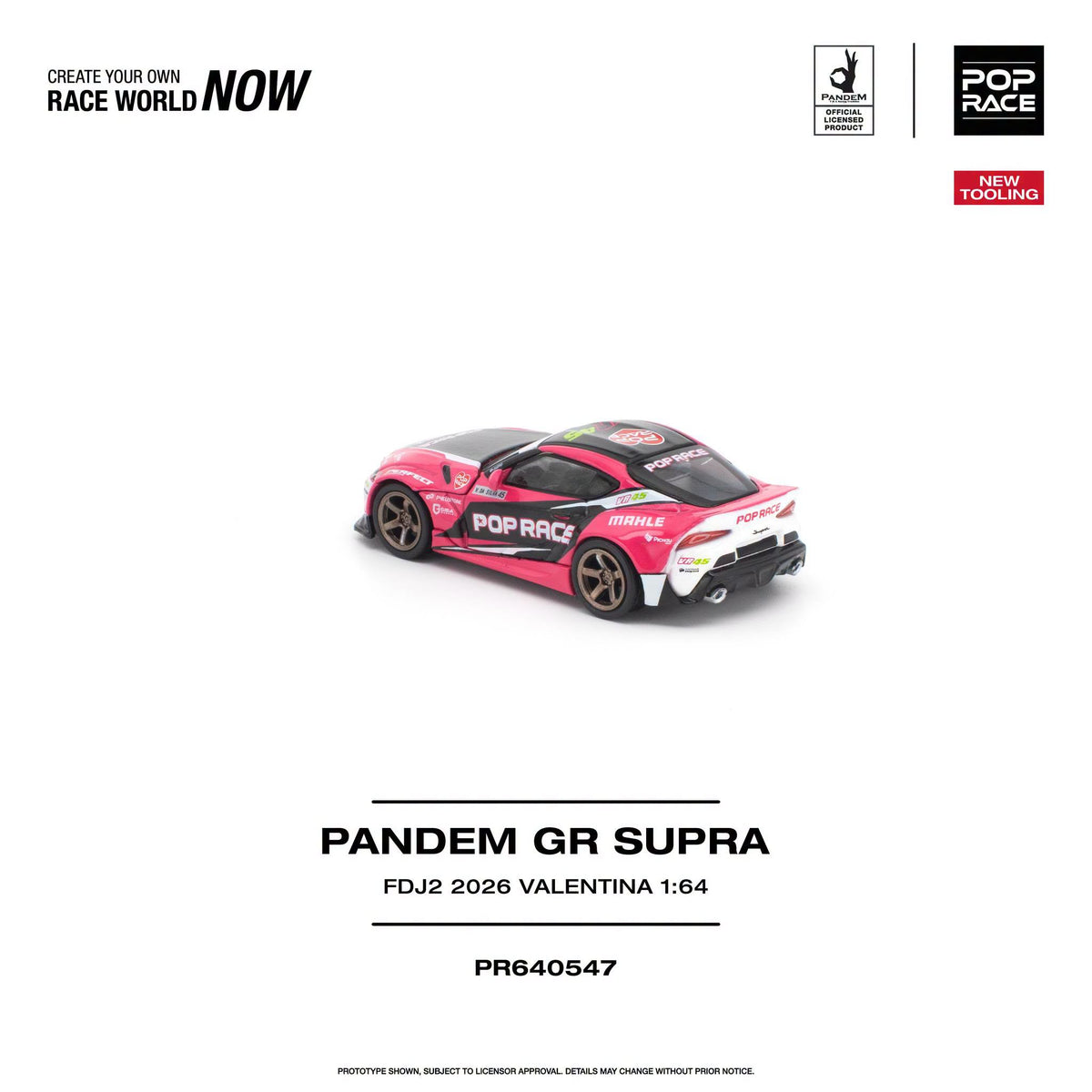 *Pre-Order* Pop Race - PR640547 Pandem GR Supra FDJ2 VALENTINA PIAZ