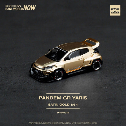 Pop Race PR64-41 Pandem GR Yaris Gold
