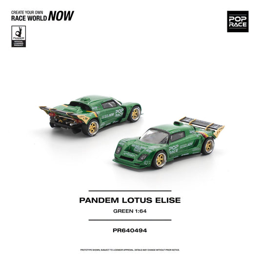 *Pre-Order* Pop Race - PR640494 Pandem Lotus Elise Green