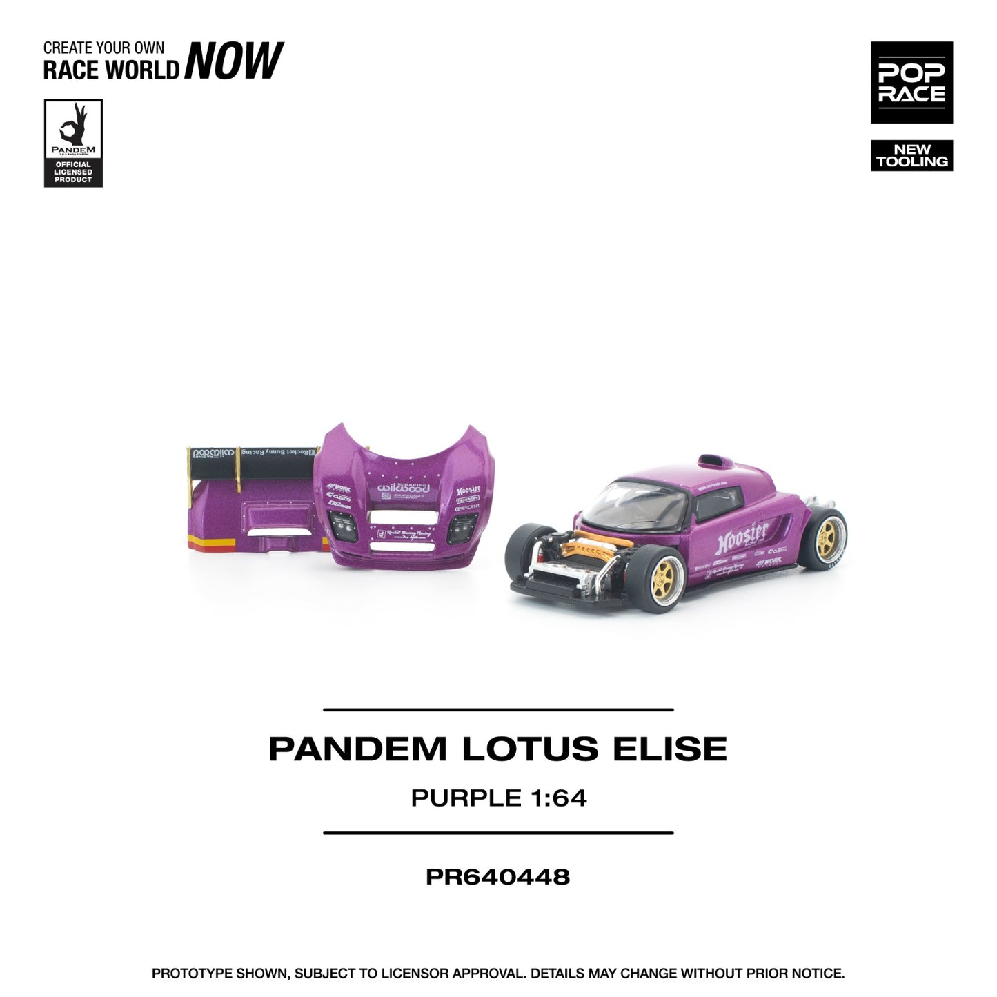*Pre-Order* Pop Race Pandem Lotus Elise Purple
