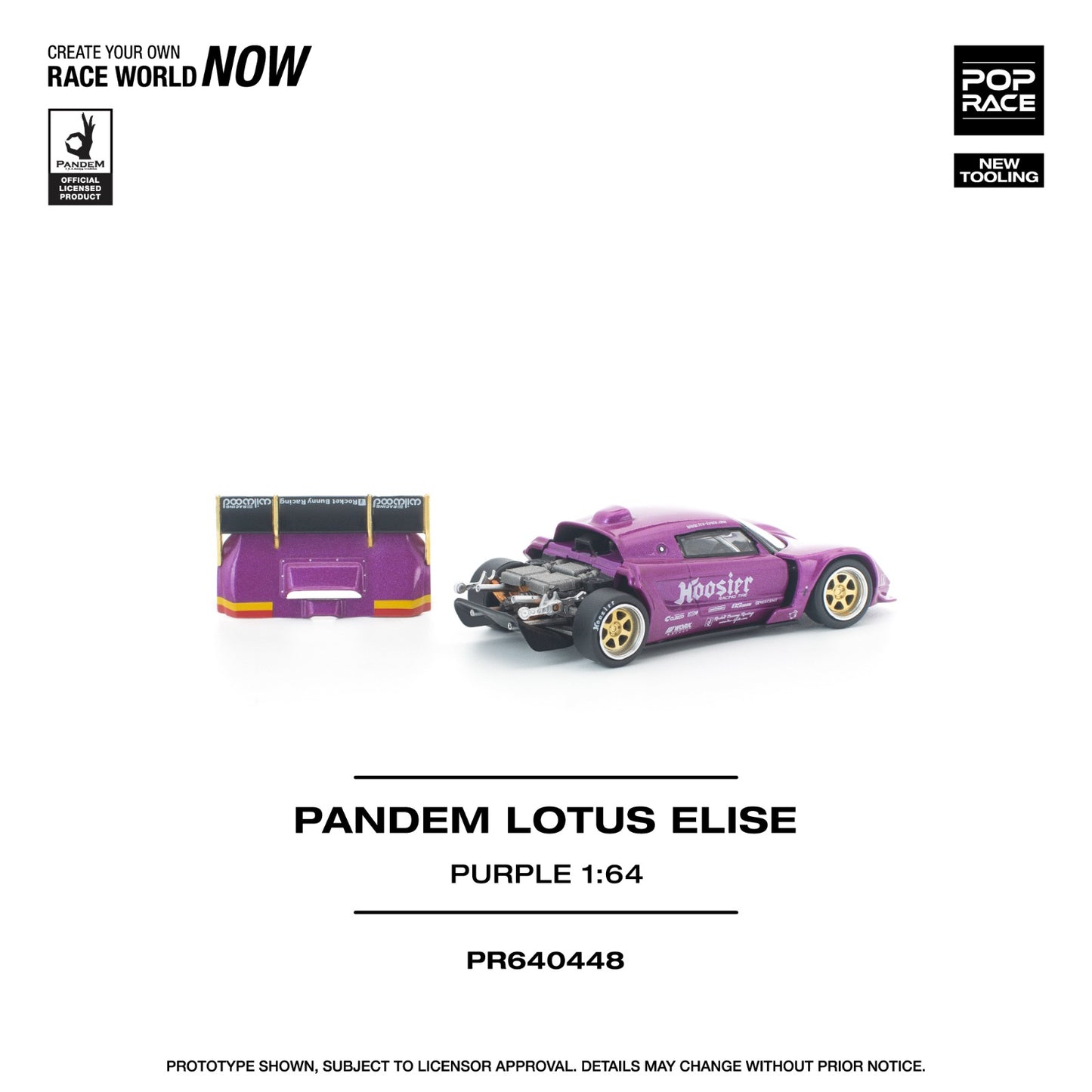 *Pre-Order* Pop Race Pandem Lotus Elise Purple