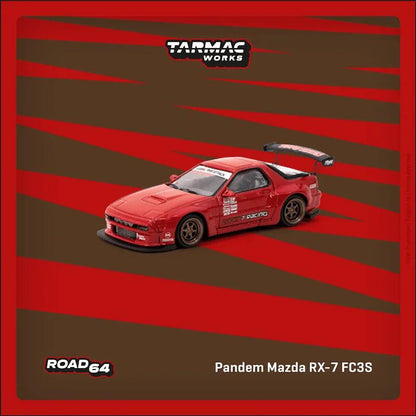 Tarmac Works Pandem Mazda RX-7 FC3S (Red)