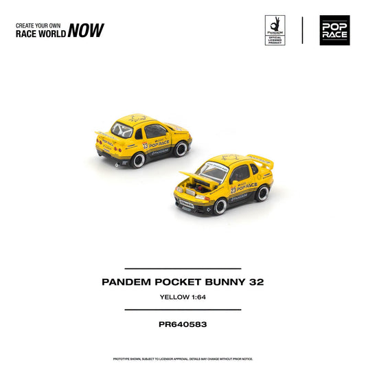*Pre-Order* Pop Race - PR640583 Pandem POCKET BUNNY 32 Yellow