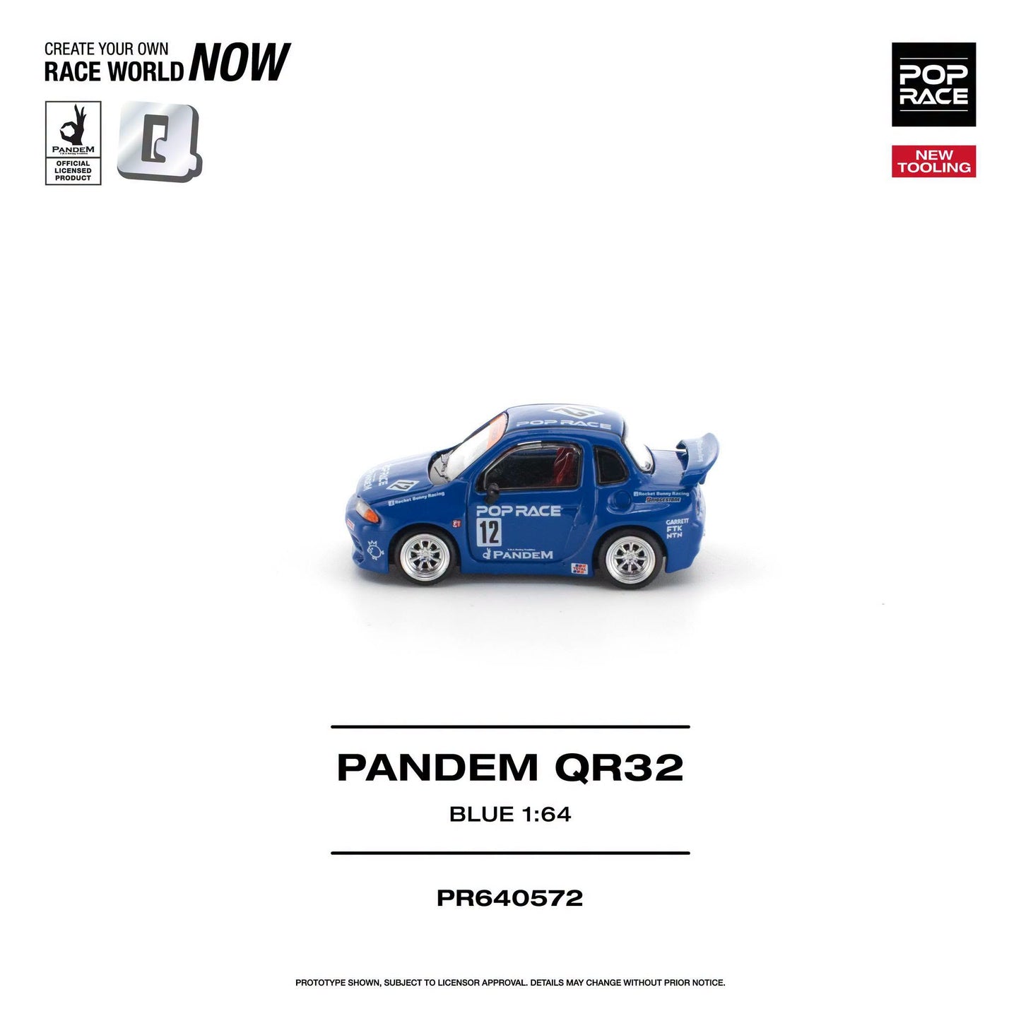 *Pre-Order* Pop Race PR640572 - Pandem QR32 Blue