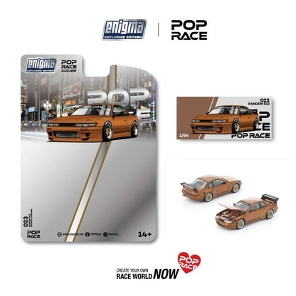 *Pre-Order* Pop Race PRE023 Pandem S13 Brown Chrome