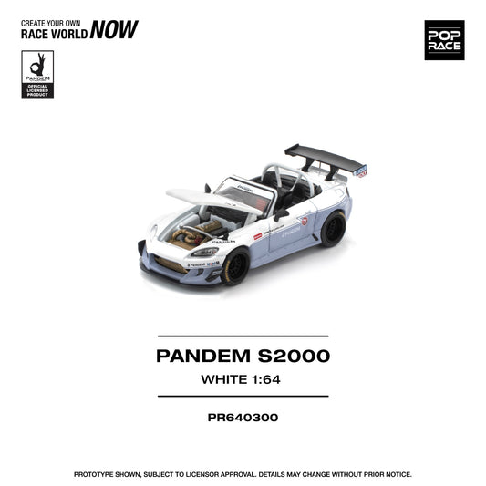 *Pre-Order* Pop Race Pandem S2000 - White