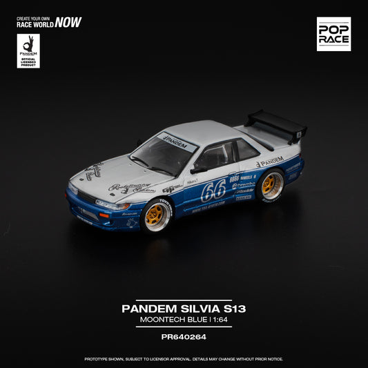 *Pre-Order* Pop Race Pandem SILVIA S13 - MOONTECH BLUE