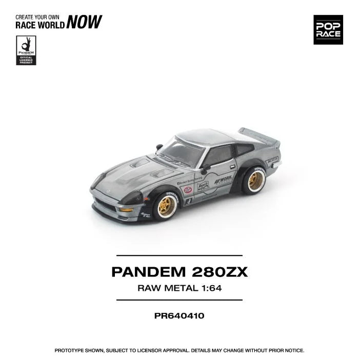 *Pre-Order* Pop Race Pandem 280ZX Raw Metal