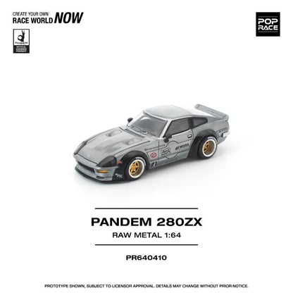 *Pre-Order* Pop Race Pandem 280ZX Raw Metal