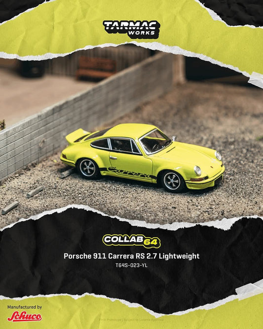 *Pre-Order* Tarmac Works Porsche 911 Carrera RS 2.7 Lightweight Yellow