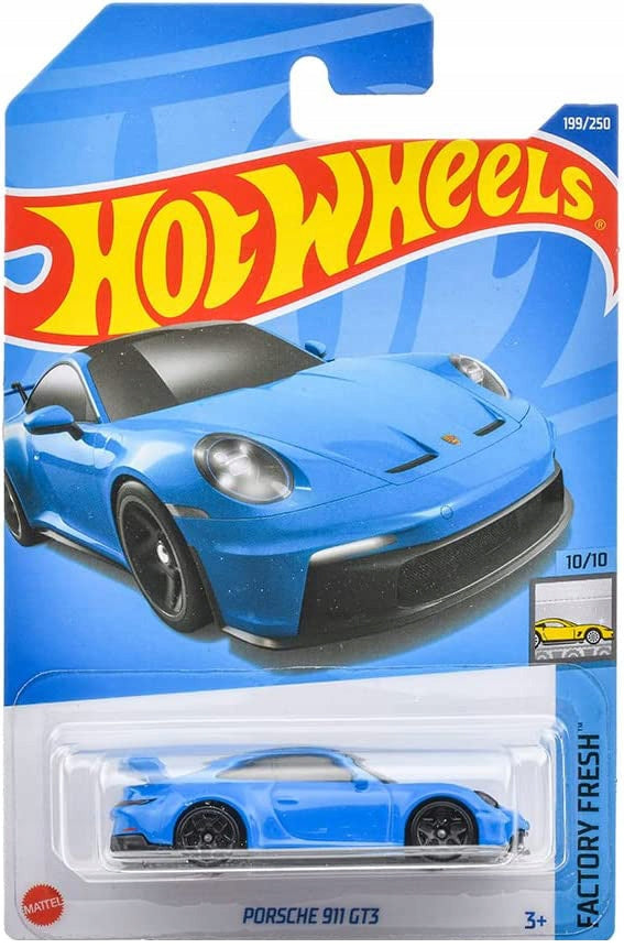 Hot Wheels Factory Fresh 10/10 Porsche 911 GT3 (Blue) - Japanese Card