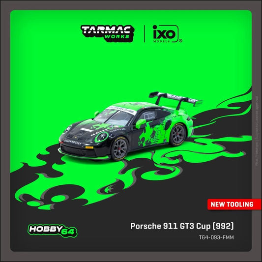 *Pre-Order* Tarmac Works - Porsche 911 GT3 Cup (992) Fire Monkey Motorsport