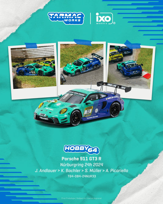 *Pre-Order* Tarmac Works - Porsche 911 GT3 R Nürburgring 24h 2024 Julien Andlauer / Klaus Bachler / Sven Müller / Alessio Picariello