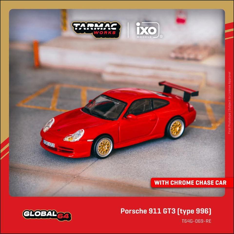 *Pre-Order* Tarmac Works Porsche 911 GT3 (type 996) Red
