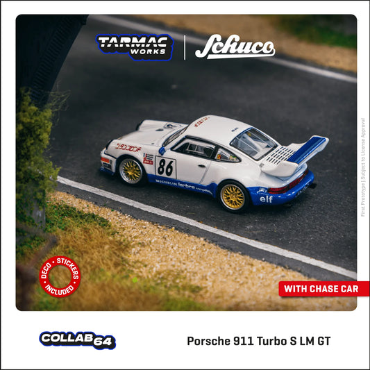 Tarmac Works x Schuco Porsche 911 Turbo S LM GT Suzuka 1000km 1994 #86