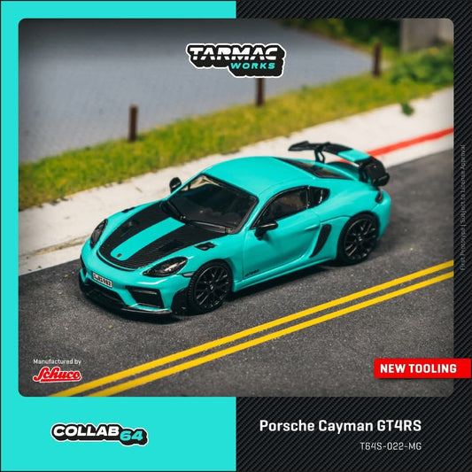 *Pre-Order* Tarmac Works Porsche Cayman GT4RS Mint Green