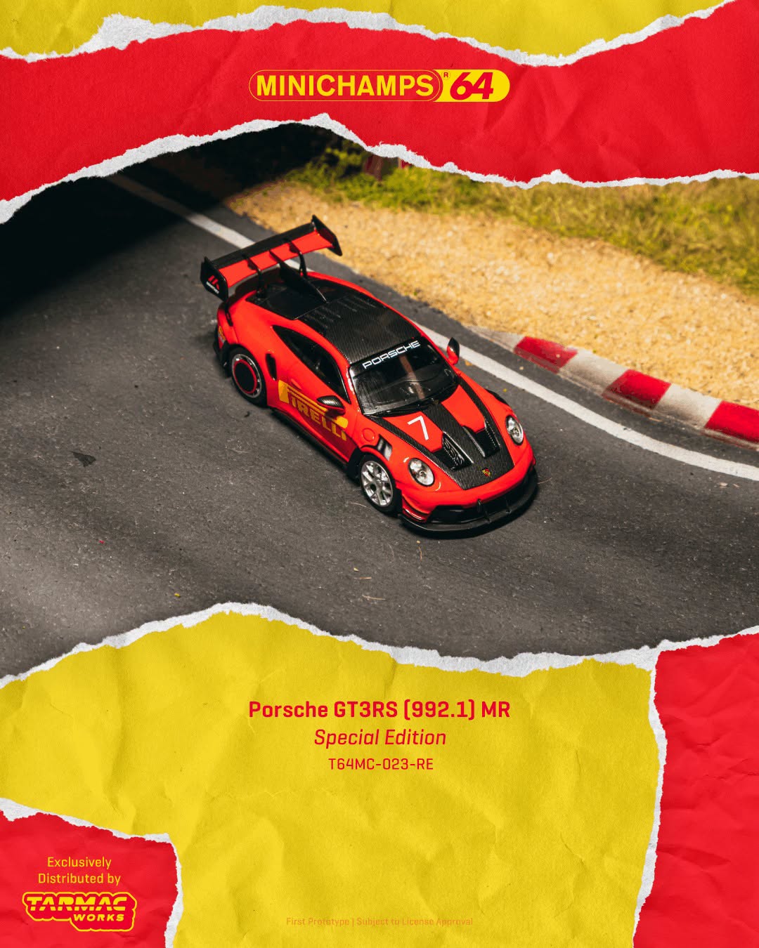 *Pre-Order* Tarmac Works - Porsche GT3RS (992.1) MR Red