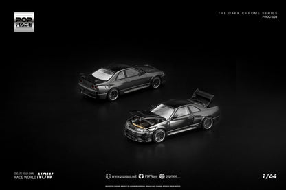 *Pre-Order* Pop Race R33 GT-R Dark Chrome