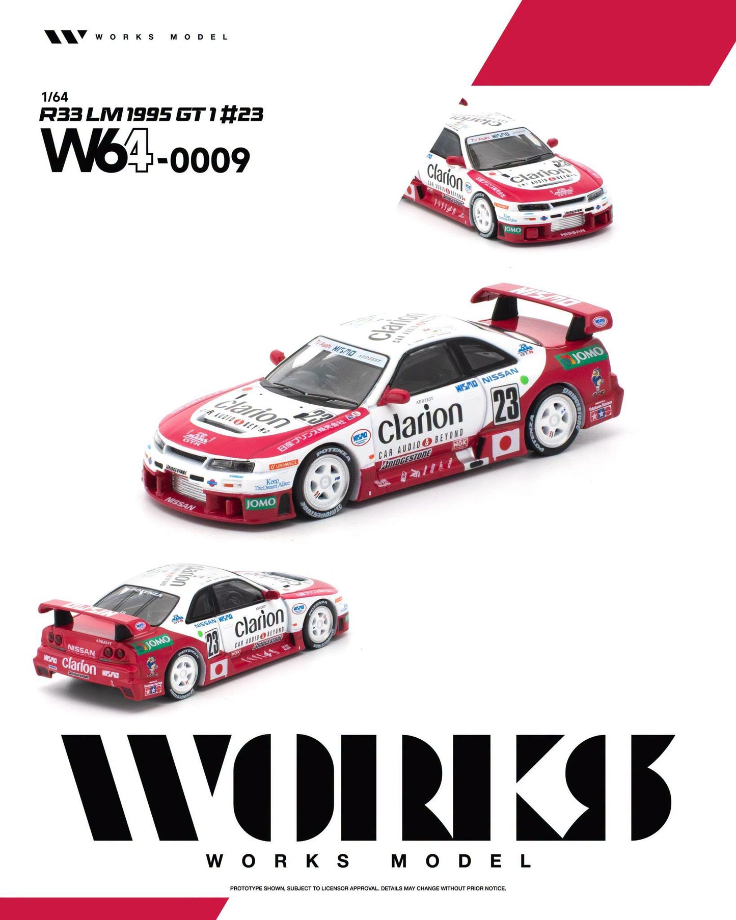 *Pre-Order* Works Model - W64-0009 R33 LM 1995 GT1 #23