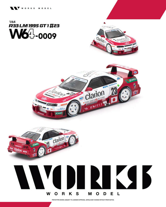 *Pre-Order* Works Model - W64-0009 R33 LM 1995 GT1 #23