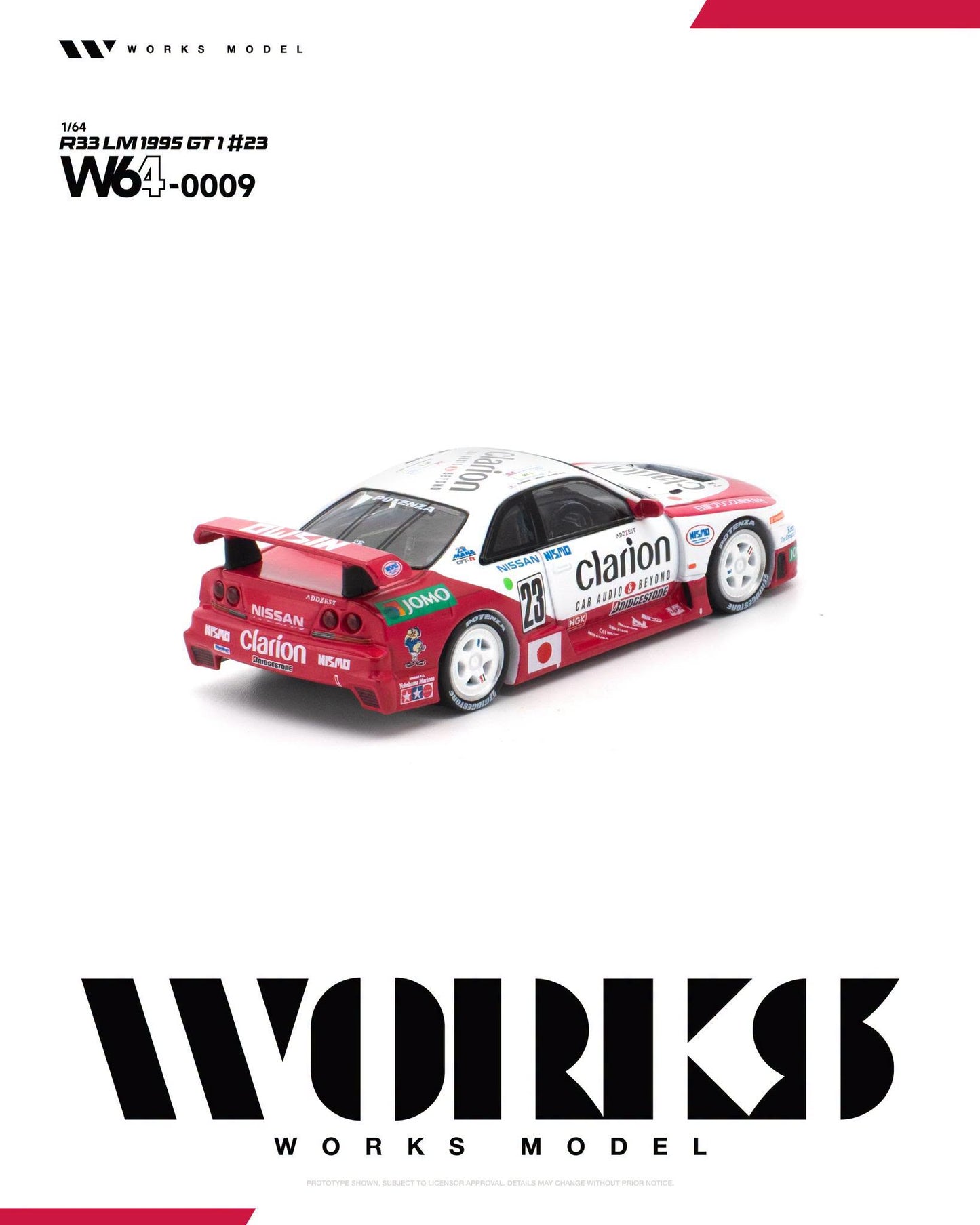 *Pre-Order* Works Model - W64-0009 R33 LM 1995 GT1 #23