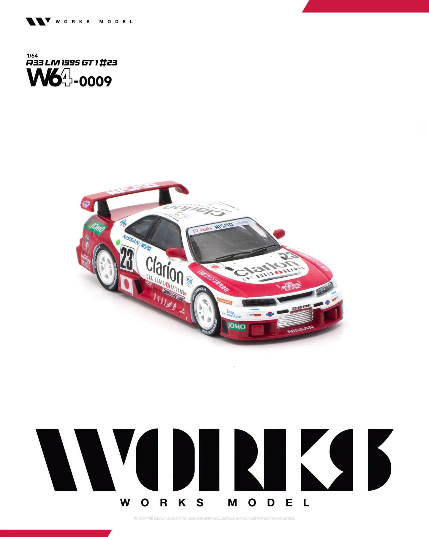 *Pre-Order* Works Model - W64-0009 R33 LM 1995 GT1 #23