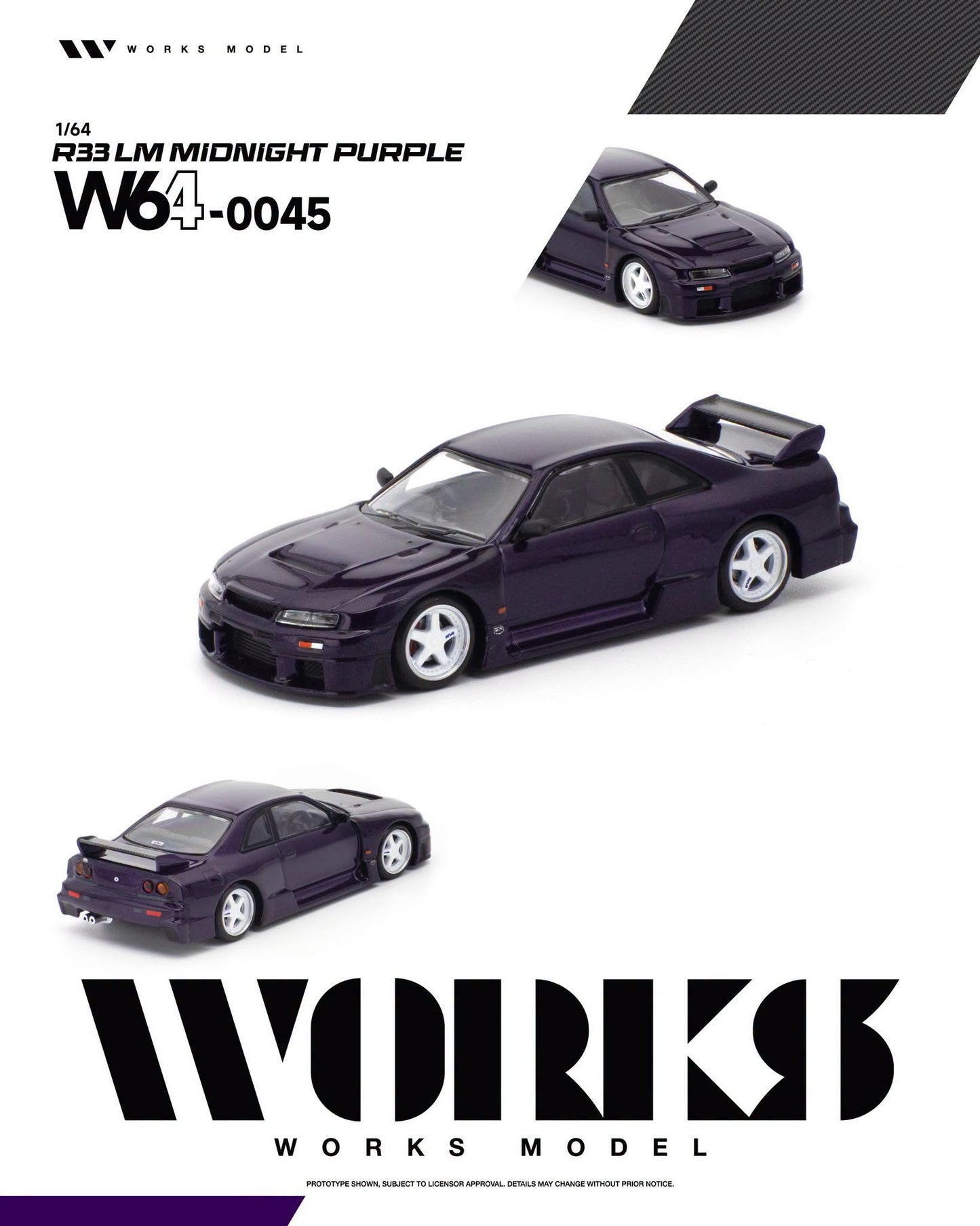 *Pre-Order* Works Model - W64-0045 R33 LM Midnight Purple