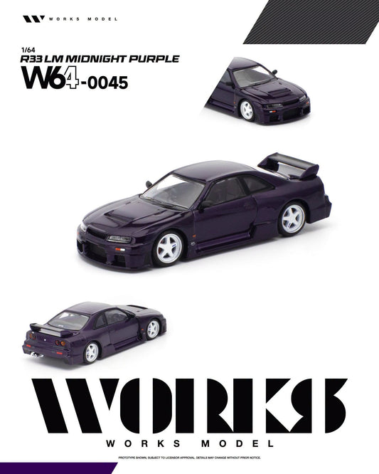 *Pre-Order* Works Model - W64-0045 R33 LM Midnight Purple