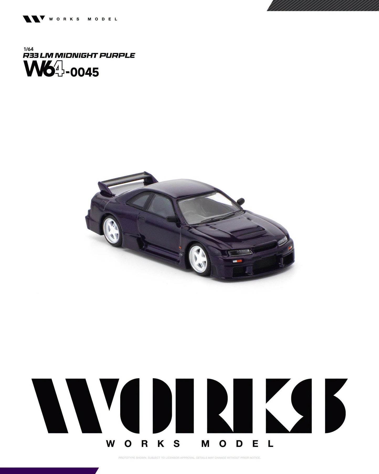 *Pre-Order* Works Model - W64-0045 R33 LM Midnight Purple