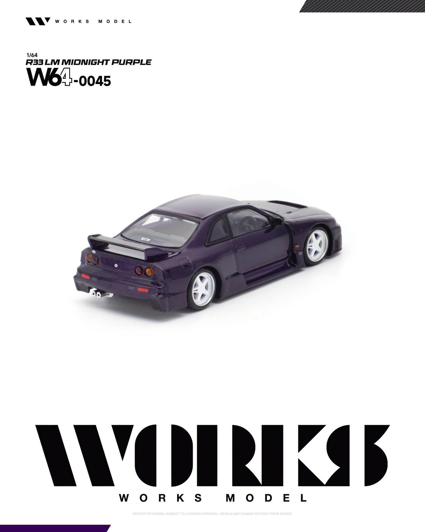 *Pre-Order* Works Model - W64-0045 R33 LM Midnight Purple