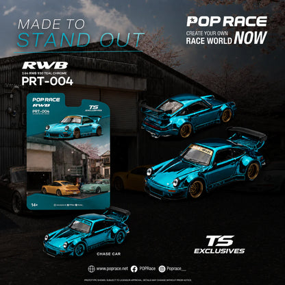 *Pre-Order* Pop Race PRT004 RWB 930 - Teal Chrome