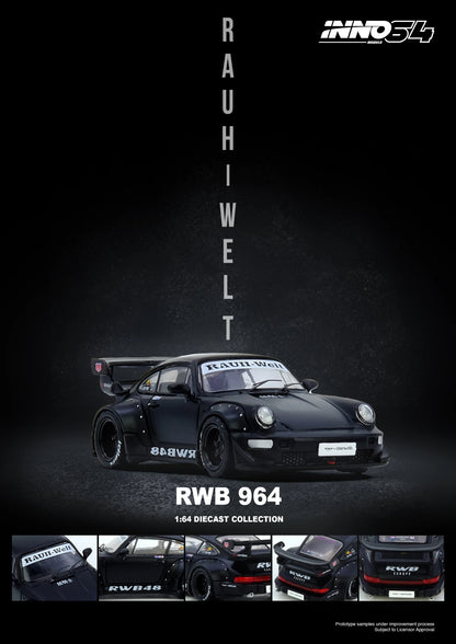*Pre-Order* INNO Models INNO64 RWB 964 Black Matt