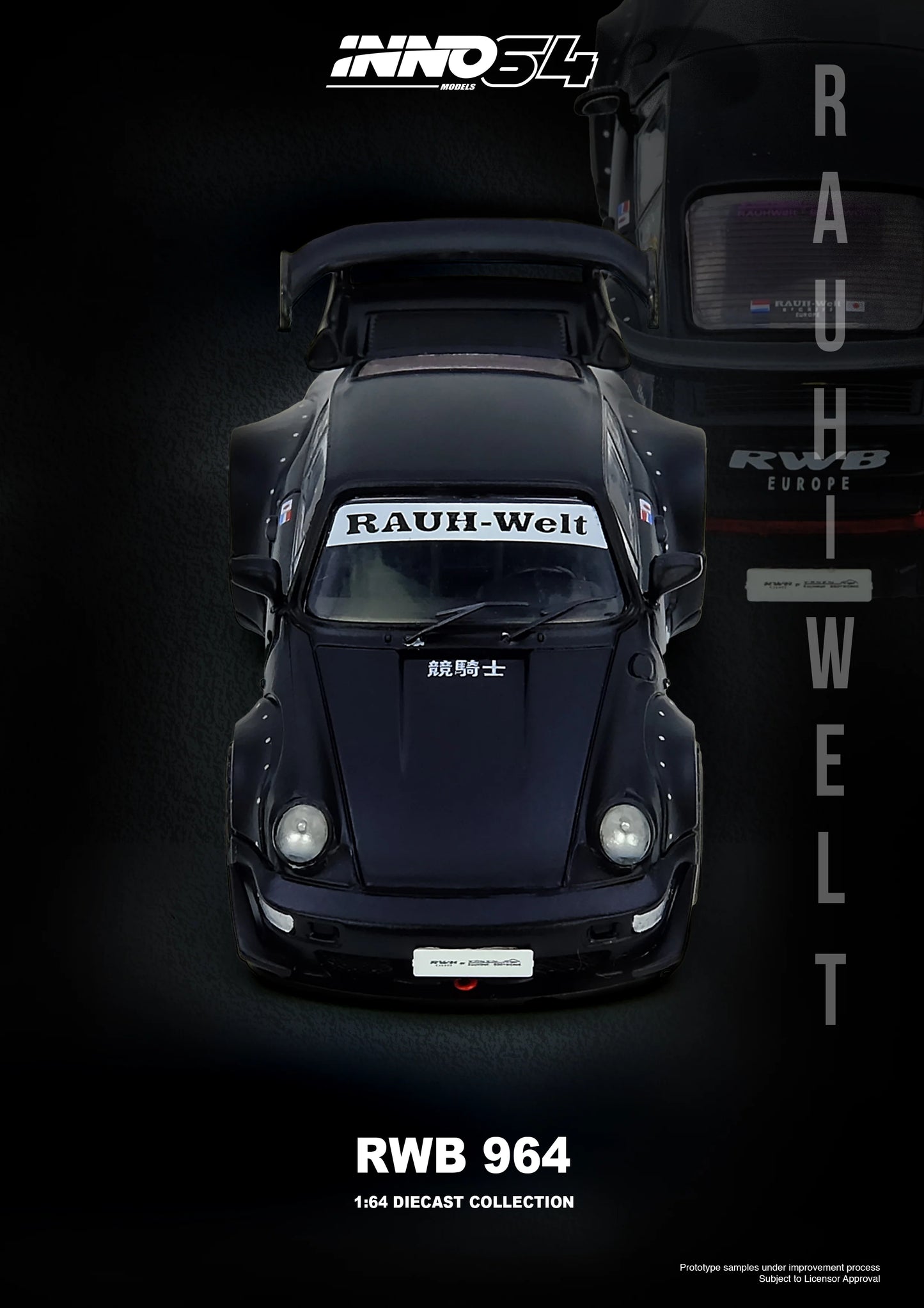 *Pre-Order* INNO Models INNO64 RWB 964 Black Matt
