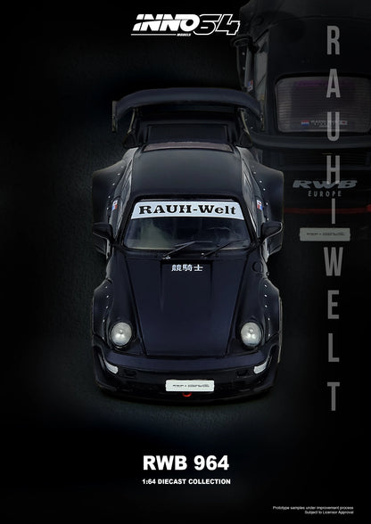 *Pre-Order* INNO Models INNO64 RWB 964 Black Matt