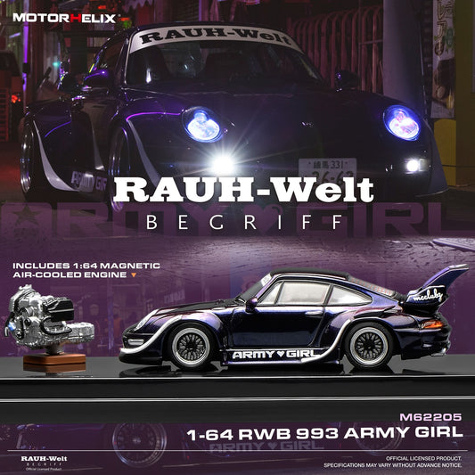 *Pre-Order* MotorHelix M62205 RWB 993 Army Girl