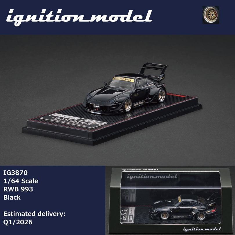 *Pre-Order* Ignition Model - IG3870 RWB 993 Black