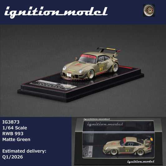 *Pre-Order* Ignition Model - IG3873 RWB 993 Matte Green