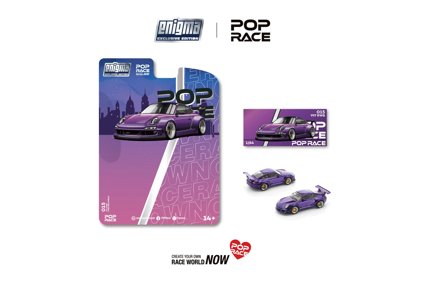 Pop Race PRE015 RWB 997 - Purple
