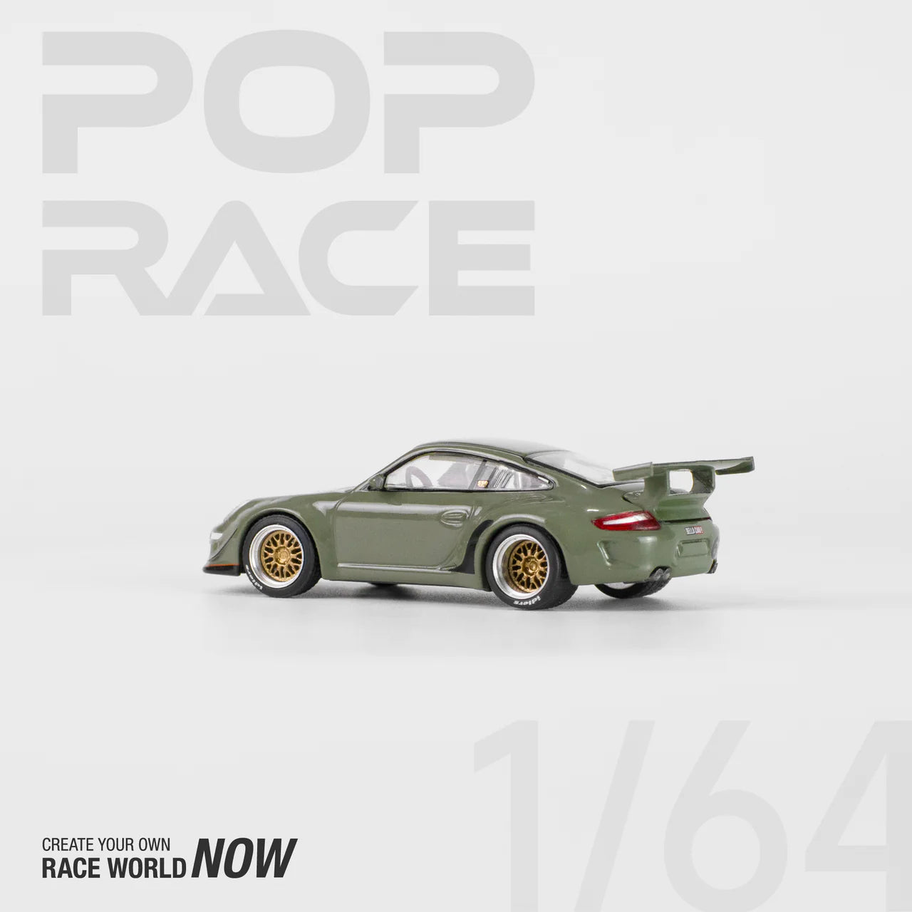 Pop Race RWB 997 Dark Green