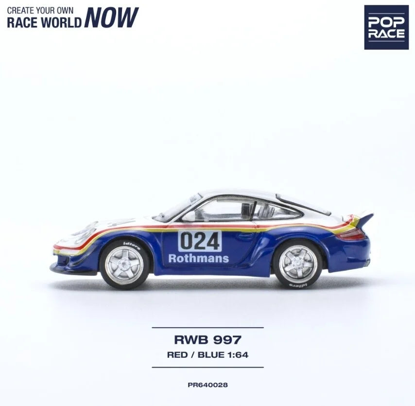 Pop Race RWB 997 Red/Blue Rothmans Livery #024 – Mini Toy Sensei