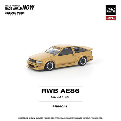 *Pre-Order* Pop Race RWB AE86 Gold