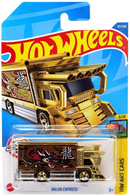 Hot Wheels HW Art Cars 3/10 Raijin Express - Japanese Card