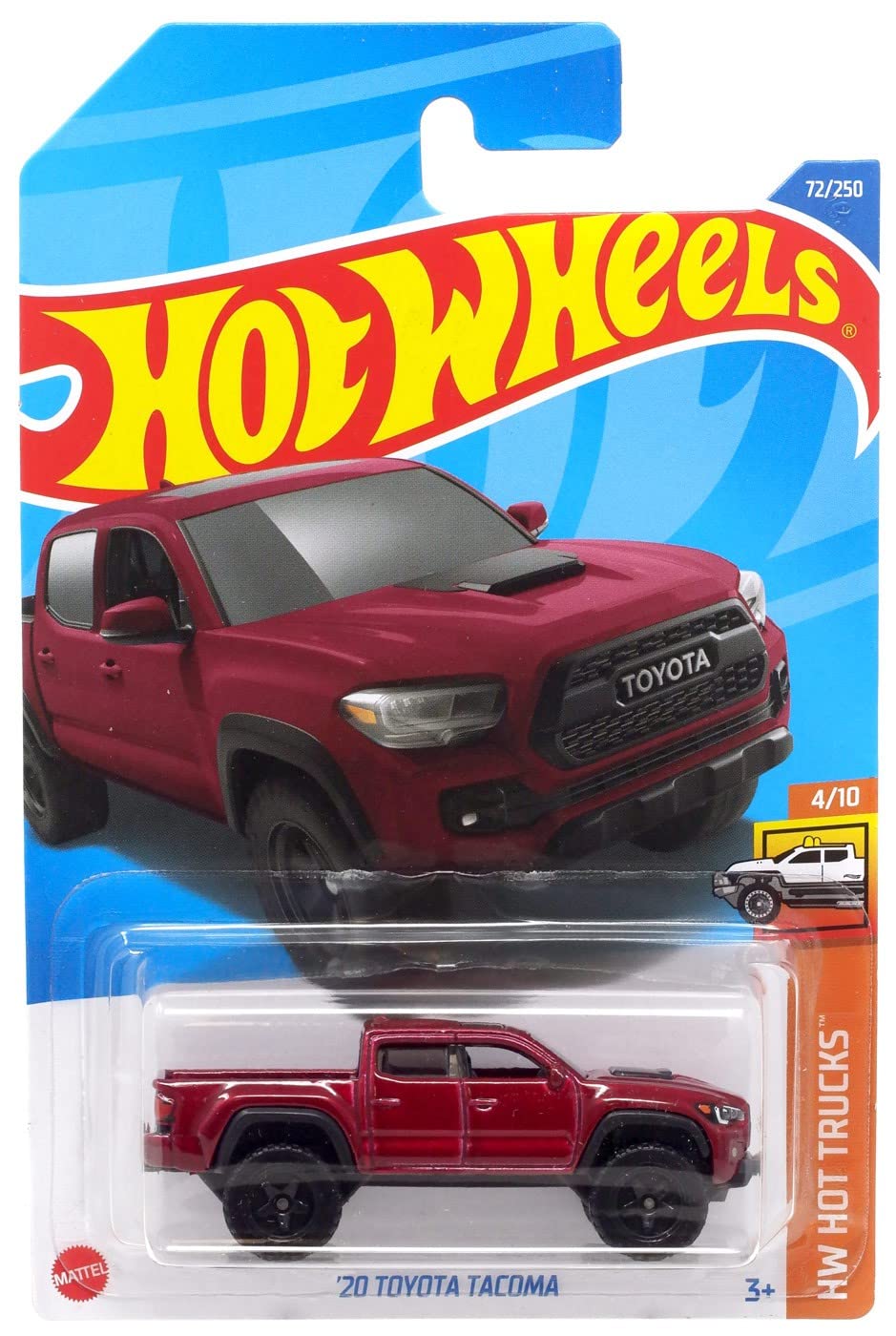 Hot Wheels HW Hot Trucks 4/10 '20 Toyota Tacoma (Red) - Japanese Card