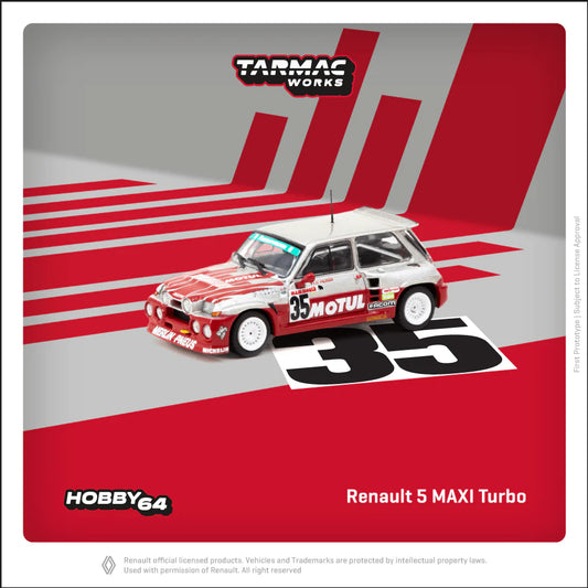 *Pre-Order* Tarmac Works Renault 5 MAXI Turbo European Hill-Climb Championship 1987 Giovanni Rossi