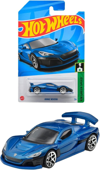 Hot Wheels HW Green Speed 4/10 Rimac Nevera (Blue) - Japanese Card