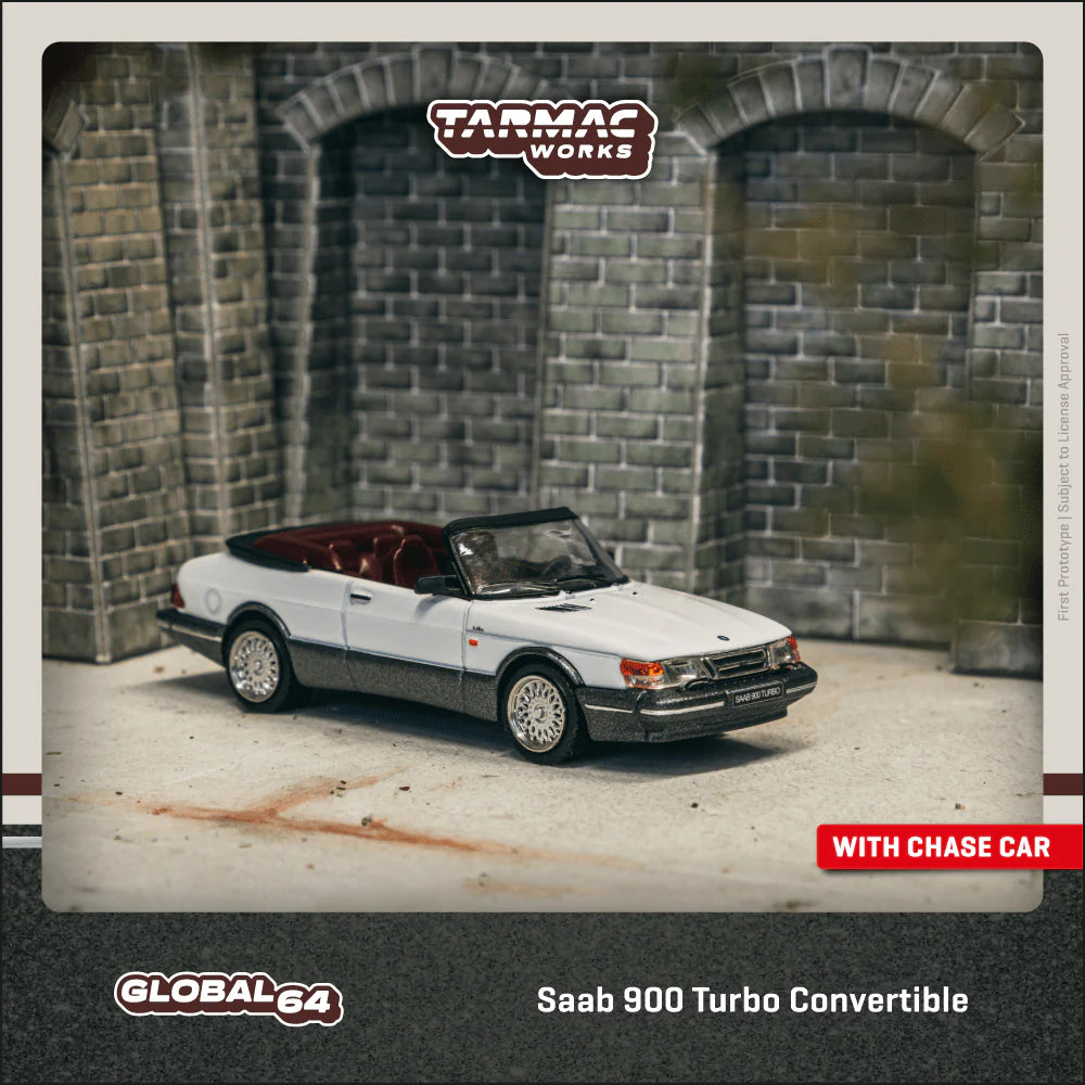 *Pre-Order* Tarmac Works Saab 900 Turbo Convertible - White